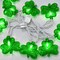 Outdoor St. Patrick's Day String Lights, 8.5Ft St. Patrick Decoration Lights with 10 Clover Lights, Plug in Shamrocks Lights Indoor for Garden Bedroom Birthday, Green Clover Decor